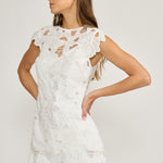 DR5233 GRETA EYELET MINI DRESS