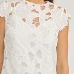 DR5233 GRETA EYELET MINI DRESS