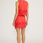 SK5499 LINA EYELET MINI SKIRT