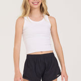 Vintage Havana Raw Edge Shorts in Black