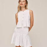 B20001-331-302 - SLEEVELESS PINTUCK TOP