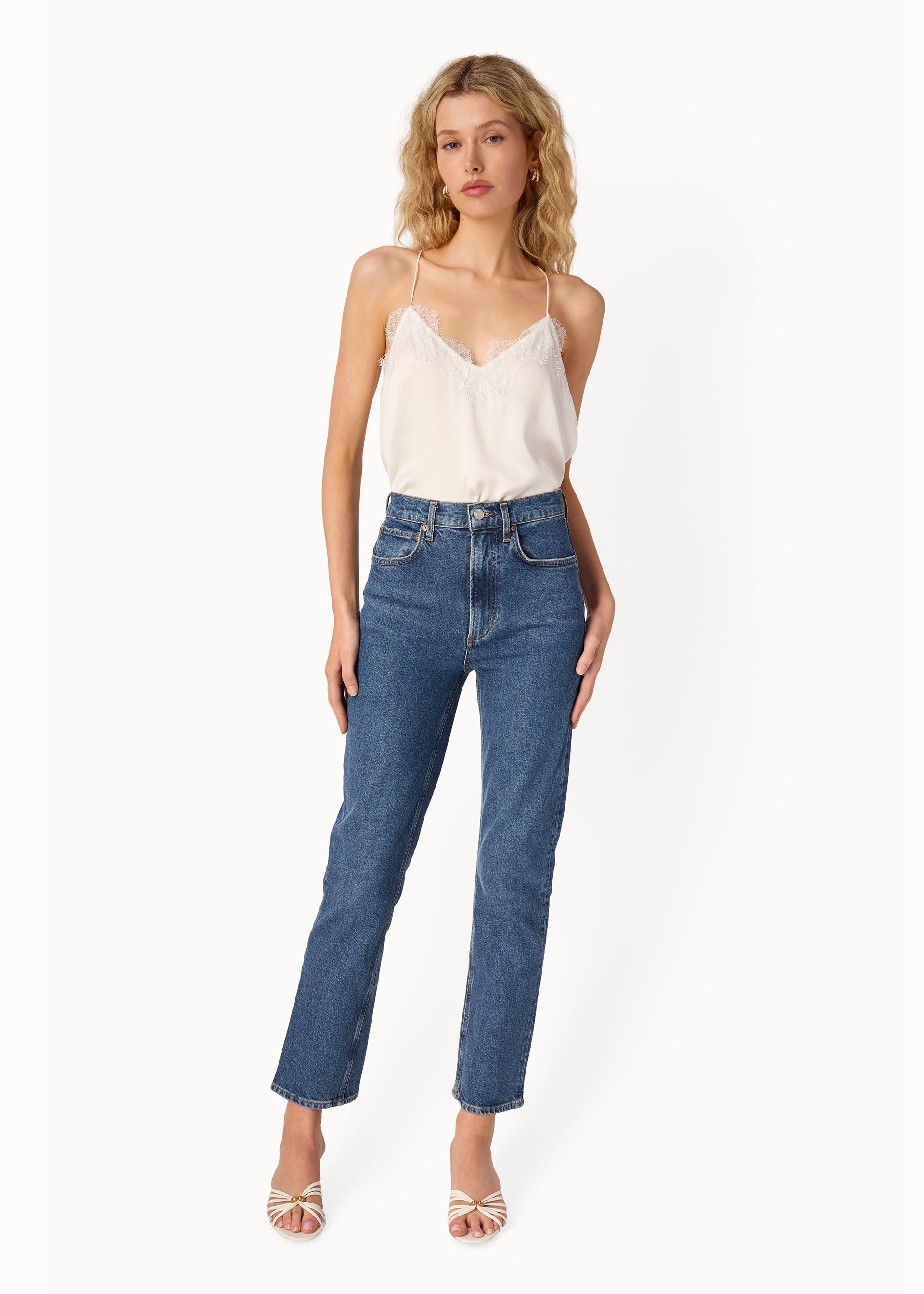 Racer Charmeuse Cami