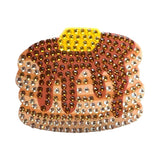 Pancakes 2" Rhinestone Sticker