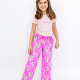Disco Chic Print Plush Pants