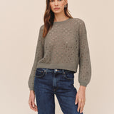 B20105-L54-304 - BALLOON SLEEVE SWEATER