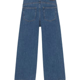 Frankie Low-Slung Wide Leg Jeans in Denim Dream