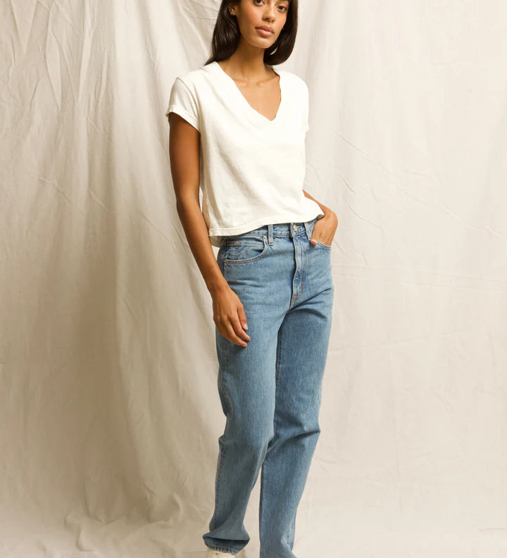 perfectwhitetee Alanis Cotton V Neck