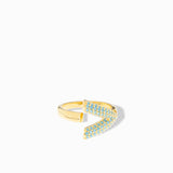 Pavé Open Arrow Adjustable Ring