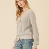 Raleigh Cardigan in Heather Grey