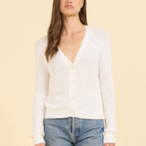 Raleigh Cardigan in White