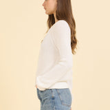 Raleigh Cardigan in White