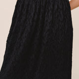 B3763-L87-300 - PLEATED LACE SKIRT W/ VELVET WAISTBAND