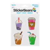 Sip Sip Hooray Rhinestone Sticker Set of 4 Cut to Shape