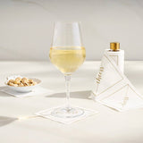 Toasting with Tara Cocktail Napkin Stand in Glass in Gold
