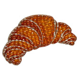 Croissant 2" Rhinestone Sticker