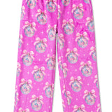 Disco Chic Print Plush Pants