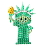 Lady Liberty 2" Rhinestone Sticker