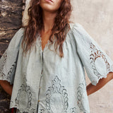 Melissa Nepton Maoli Embroidered Blouse