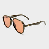 Le Specs Tragic Magic in Dark Olive/Cinnamon