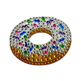 Vanilla Donut 2" Rhinestone Sticker