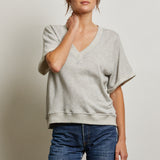 perfectwhitetee Briggs French Terry Short Sleeve Sweatshirt