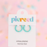 Colored Huggies Earrings