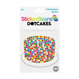 Dotcake Cake Rhinestone Sticker 2" Cut to Shape