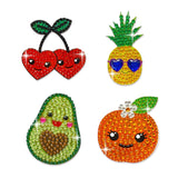 Fruity Friends Rhinestone Sticker Set of 4 Cut to Shape