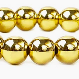8mm Gold Beaded Ball Bracelet