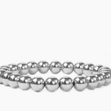8mm Silver Beaded Ball Bracelet