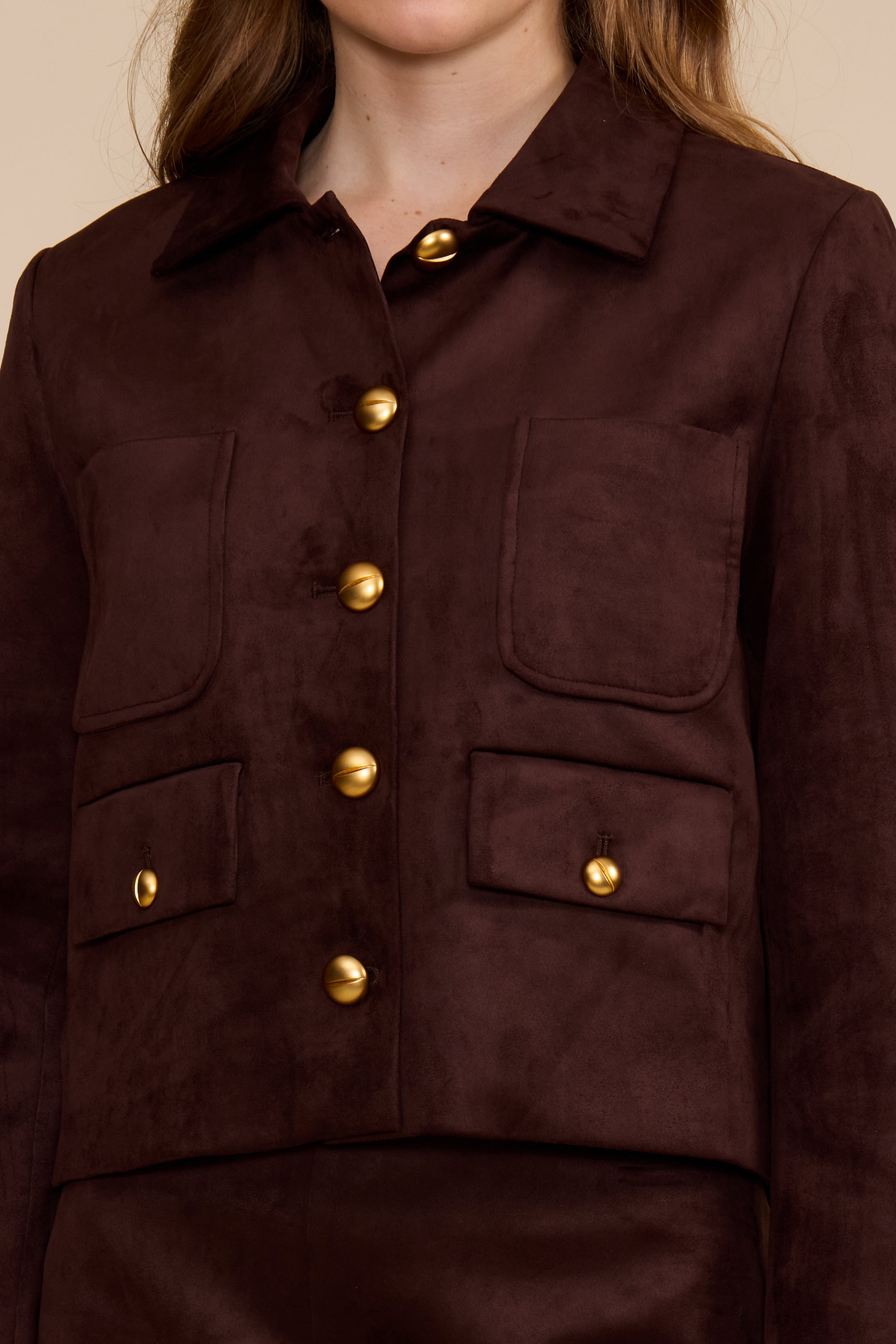 C5541 BRYNN FAUX SUEDE JACKET
