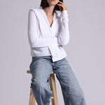 9264 Cotton Shaker Hooded Flyaway Cardigan