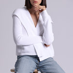 9264 Cotton Shaker Hooded Flyaway Cardigan