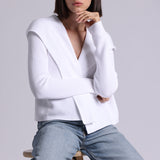 9264 Cotton Shaker Hooded Flyaway Cardigan