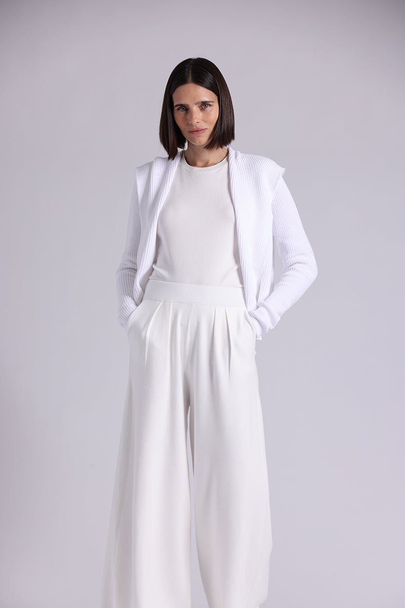 9264 Cotton Shaker Hooded Flyaway Cardigan