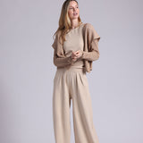 9264 Cotton Shaker Hooded Flyaway Cardigan