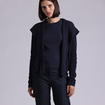 9264 Cotton Shaker Hooded Flyaway Cardigan