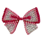 Pink Bow 2" Rhinestone Sticker