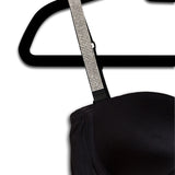 strap-its Black Plunge Bra with Crystal Straps