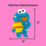 Sesame Street Elmo & Friends Set of 4 2" Rhinestone Stickers