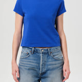 Adine Shrunken Tee In Colbalt