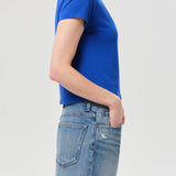 Adine Shrunken Tee In Colbalt