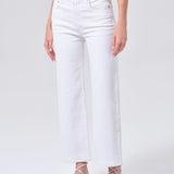 Harper Crop Jean (Comfort Stretch) In White Wash