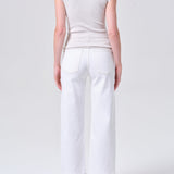 Harper Crop Jean (Comfort Stretch) In White Wash