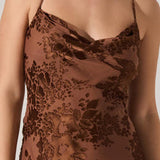 ASTR The Label Gaia Burnout Midi Dress
