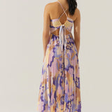 ASTR The Label Blythe Floral Plisse Midi Dress