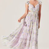 ASTR The Label Primrose Floral Strappy Back Maxi Dress