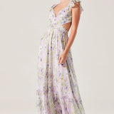 ASTR The Label Primrose Floral Strappy Back Maxi Dress