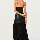 ASTR Lezith Faux Leather Maxi Dress