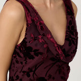 ASTR Floris Burnout Floral Maxi Dress